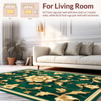 Ornate Floral Vine Design Rug