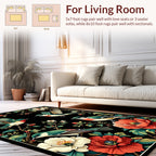 Nature Inspired Bird Floral Design Rug