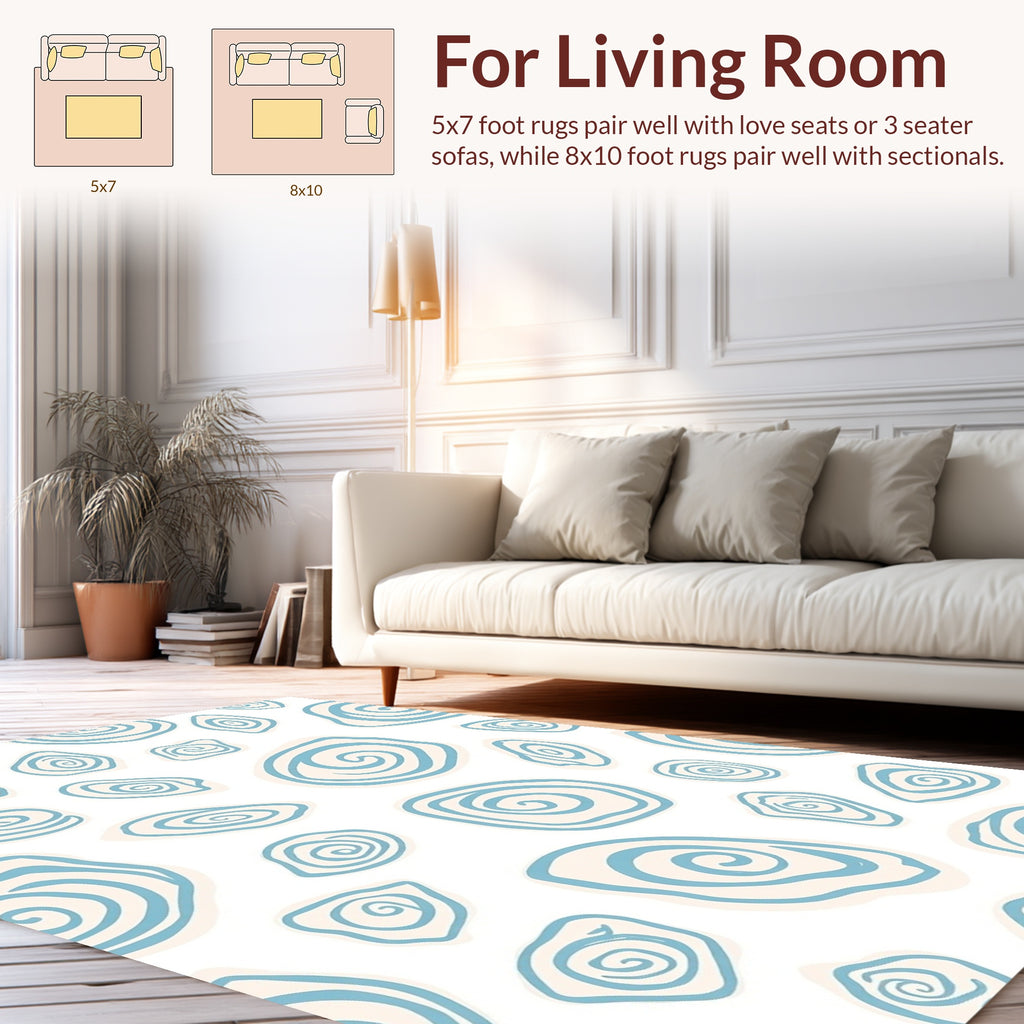 Abstract Swirl Pattern Rug