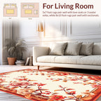 Vibrant Floral Branches Oriental Rug