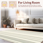 Subtle Stripe Patterned Contemporary Rug