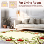 Vintage Apple Tree Branch Design Rug