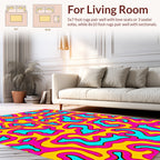 Bold Abstract Organic Shapes Rug