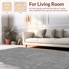 Monochrome Abstract Line Art Design Rug
