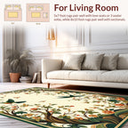 Art Nouveau Nature Birds Floral Design Rug