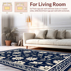 Dark Floral Whimsical Butterfly Rug