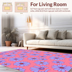Daisy Pattern Funky Floral Design Rug