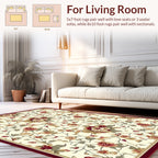 Vintage Floral Pattern Rug