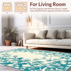 Art Nouveau Floral Vine Emerald Rug