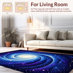 Deep Space Galaxy Spiral Swirl Rug