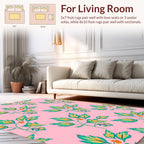 Botanical Branch Art Deco Pattern Rug