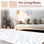 Subtle Swirl Abstract Pattern Design Rug
