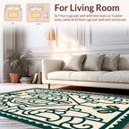 Enchanting Butterfly Floral Line Art Rug