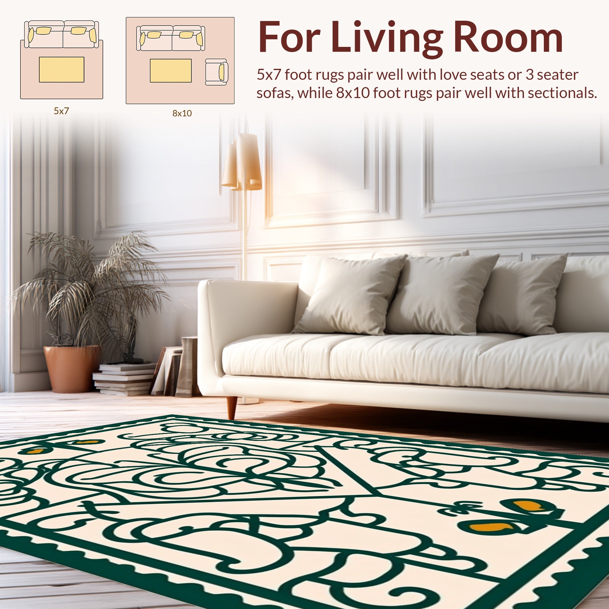 Enchanting Butterfly Floral Line Art Rug