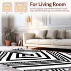 Bold Geometric Diamond Pattern Rug