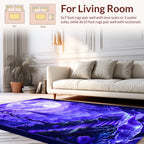 Enchanted Purple Moonscape Waterfall Rug