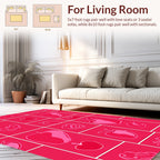 Pink Apple Sketch Pattern Rug