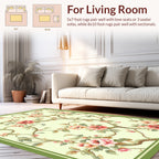 Elegant Floral Branch Porcelain Design Rug