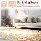 Floral Vine And Butterfly Design Rug