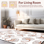Ginkgo Leaf Floral Pattern Design Rug