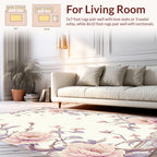 Delicate Blossom Floral Pattern Art Rug