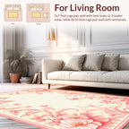 Romantic Floral Swirls Pastel Rug