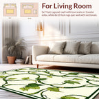 Art Nouveau Vine Leaf Pattern Rug