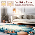 Oceanic Coral Reef Fish Design Rug