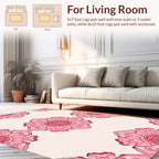 Pink Mandala Patterned Rug