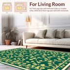 Ornate Botanical Lattice Design Rug