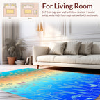Nature Inspired Gradient Branch Pattern Rug