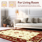 Elaborate Floral Vine Ivory Rug