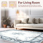 Elegant Winter Branches Floral Design Rug