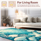 Ocean Coral Shell Scenic Pattern Rug