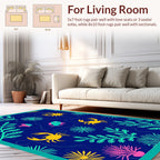Marine Life Pattern Sea Exploration Design Rug