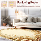 Ornate Floral Vines Elegant Design Rug