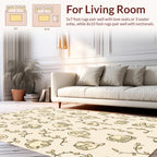 Whimsical Frogs and Leafy Vine Pattern Rug