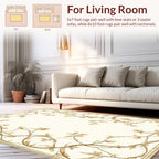 Nature Inspired Floral Vines Pattern Rug