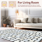 Natural Pebble Texture Pattern Rug