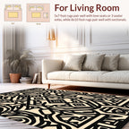 Bold Geometric Maze Pattern Rug