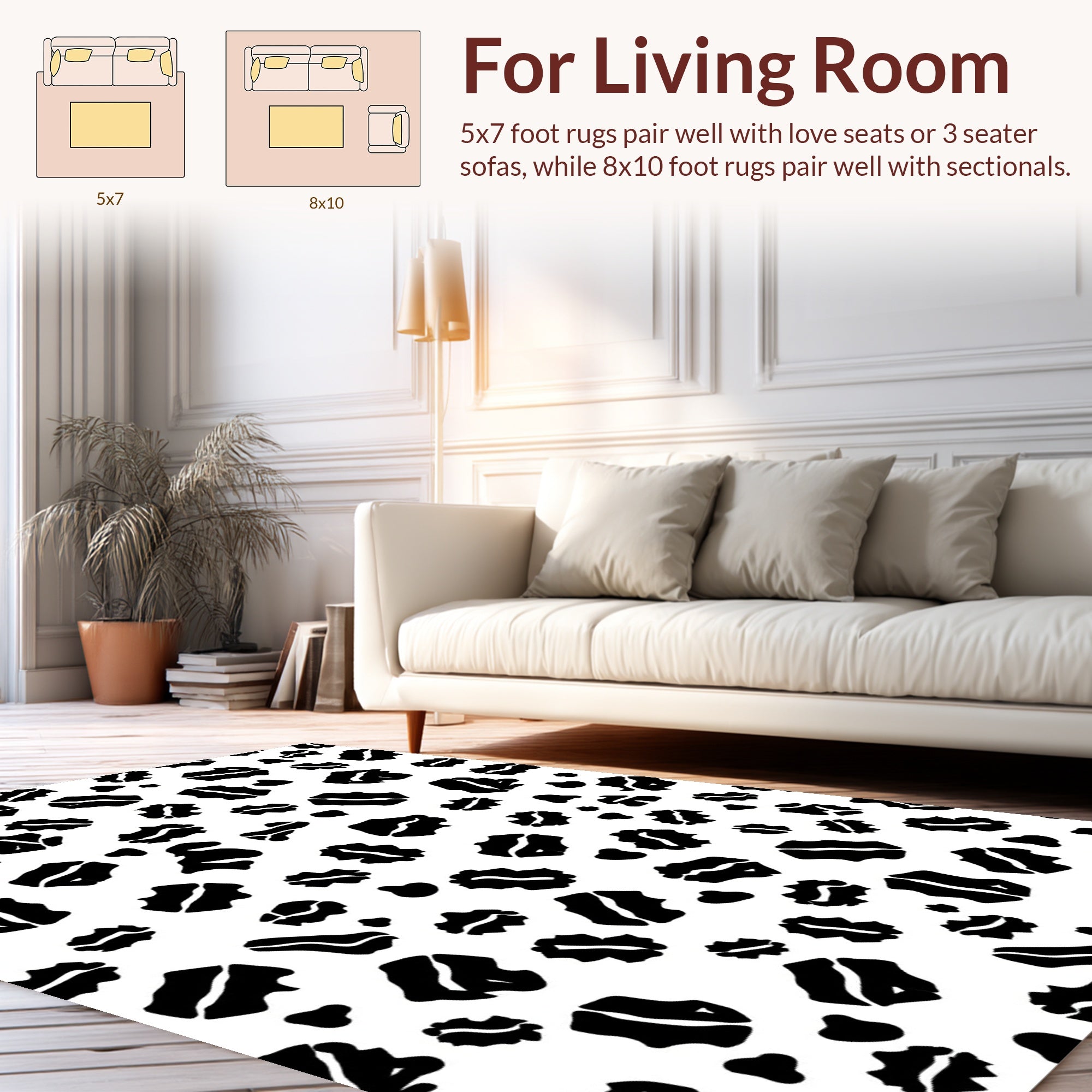 Abstract Blob PatternRug Rug