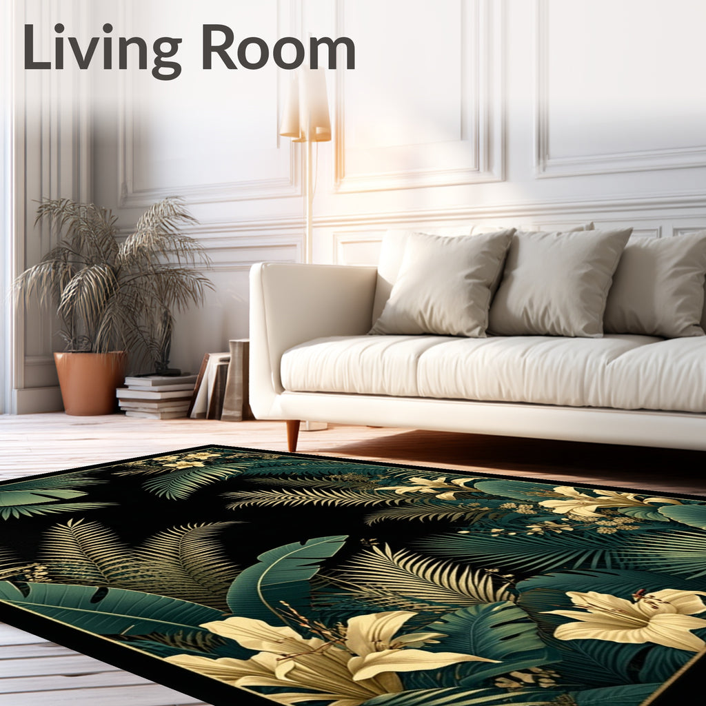 Botanical Garden Jungle Paradise Rug
