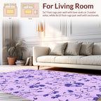 Delicate Floral Vines Pattern Rug