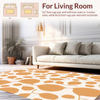 Modern Organic Amber Shapes Rug
