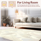 Feather Pattern Gentle Hues Rug