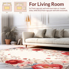 Romantic Floral Vine Pattern Rug
