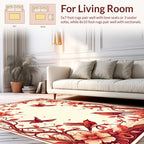 Floral Birds Branch Pattern Design Rug