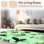 Vintage Insect Floral Botanical Design Rug