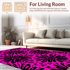 Bold Floral Silhouette Pattern Rug