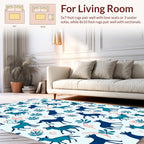 Woodland Creatures And Plants Design Rug